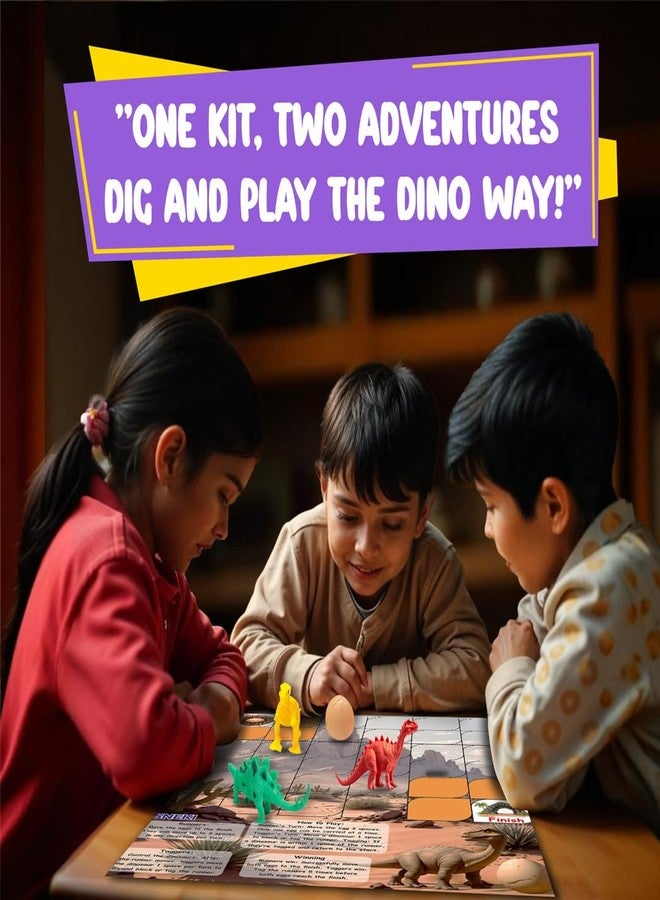 SNEKI DIY Dinosaur Toys Kit for Kids | Dinosaur Fossil Egg Excavation Kit Set for Kids Boys Girls 8-12 | Birthday Gift Toy for Kid Age 8 9 10 11 12 Year Old boy Science Dinosaur Fossil Digging Kit - Image 4